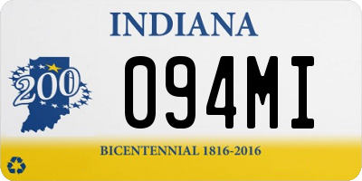 IN license plate 094MI