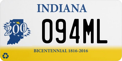 IN license plate 094ML