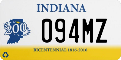 IN license plate 094MZ