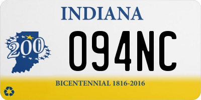 IN license plate 094NC