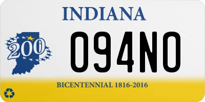 IN license plate 094NO