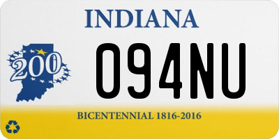 IN license plate 094NU