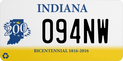 IN license plate 094NW