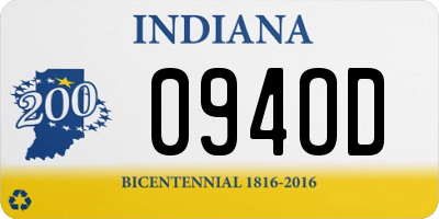 IN license plate 094OD