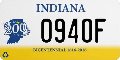 IN license plate 094OF