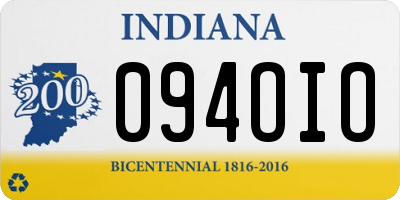 IN license plate 094OIO