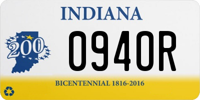 IN license plate 094OR