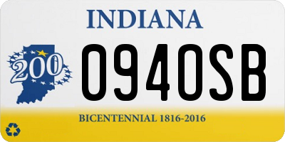 IN license plate 094OSB