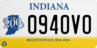 IN license plate 094OVO