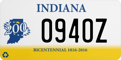 IN license plate 094OZ