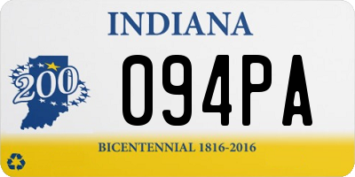 IN license plate 094PA