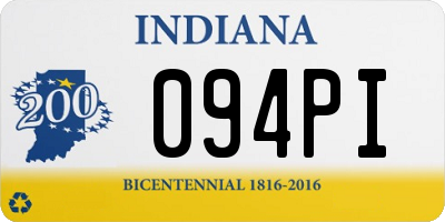 IN license plate 094PI