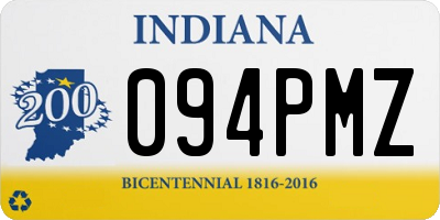 IN license plate 094PMZ