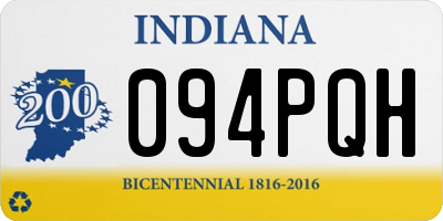 IN license plate 094PQH