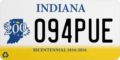 IN license plate 094PUE