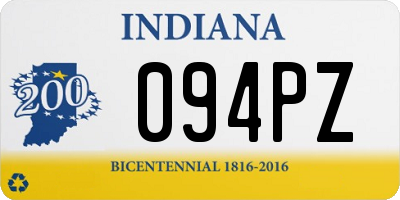 IN license plate 094PZ