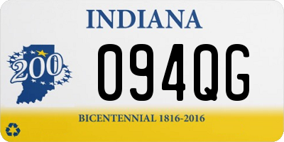 IN license plate 094QG