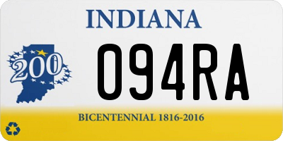 IN license plate 094RA