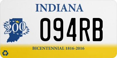 IN license plate 094RB