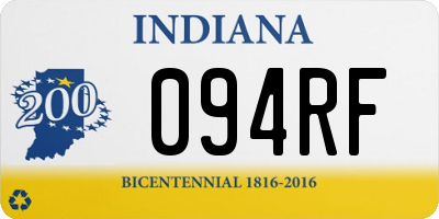 IN license plate 094RF