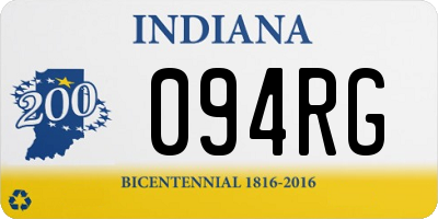 IN license plate 094RG