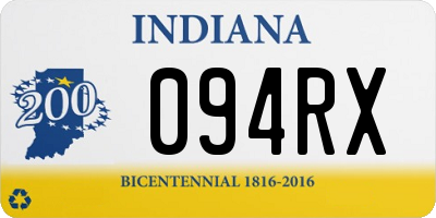 IN license plate 094RX