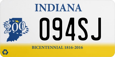 IN license plate 094SJ