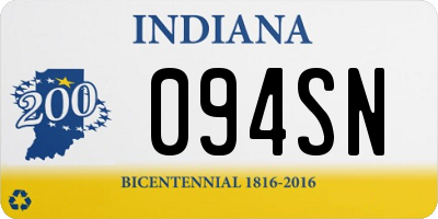 IN license plate 094SN