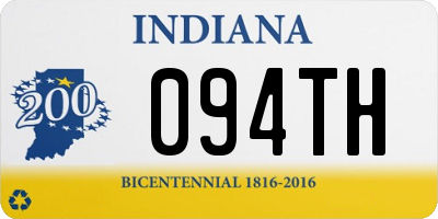 IN license plate 094TH