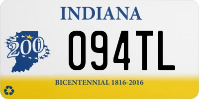 IN license plate 094TL