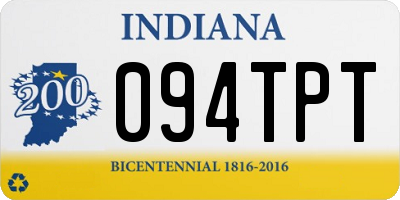 IN license plate 094TPT