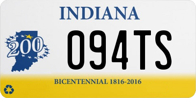 IN license plate 094TS