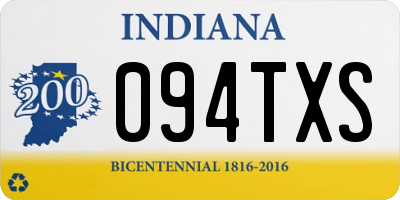 IN license plate 094TXS