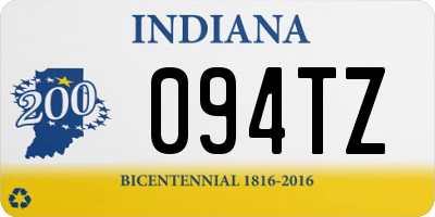 IN license plate 094TZ