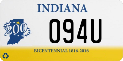 IN license plate 094U