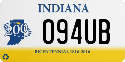 IN license plate 094UB