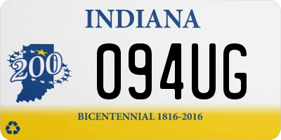 IN license plate 094UG