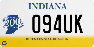 IN license plate 094UK