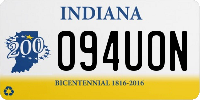 IN license plate 094UON