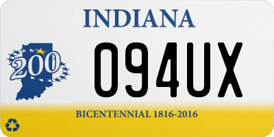 IN license plate 094UX