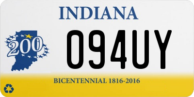 IN license plate 094UY