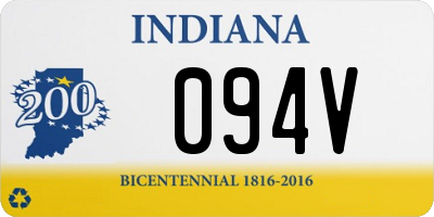 IN license plate 094V