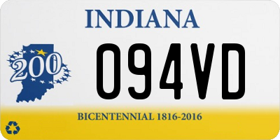 IN license plate 094VD