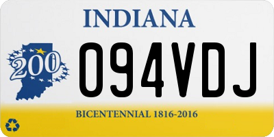 IN license plate 094VDJ