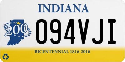 IN license plate 094VJI
