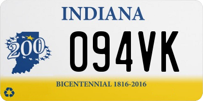 IN license plate 094VK