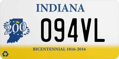 IN license plate 094VL