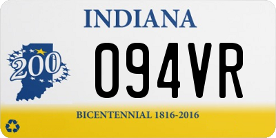 IN license plate 094VR