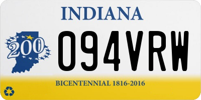 IN license plate 094VRW
