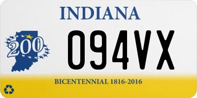 IN license plate 094VX